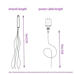 YASENN Firefly Bunch Lights With Flexible Copper Wire, 300LED 9.8ft 10 strands  FAIRY LIGHT