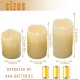 YASENN Jumping Flame LED Candle Light flickering Flame With Wax Pillar, Flameless Battery Operated LED Lights YASENN Jumping Flame LED Candle Light flickering Flame With Wax Pillar, Flameless Battery Operated LED Lights