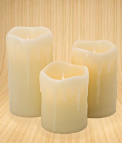 Real wax candles
