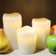 YASENN Jumping Flame LED Candle Light flickering Flame With Wax Pillar, Flameless Battery Operated LED Lights YASENN Jumping Flame LED Candle Light flickering Flame With Wax Pillar, Flameless Battery Operated LED Lights
