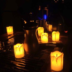 YASENN Tealight Candles Battery Operated, LED Votive Candle,Flameless Tea Lights