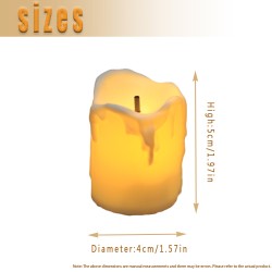 YASHEN Tealight Candles Battery Operated, LED Votive Candle,Flameless Tea Lights