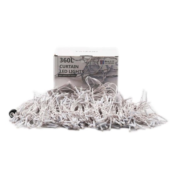 YASHEN 300LED 9.8 x 9.8Ft Curtain Lights (Warm White) YASHEN 300LED 9.8 x 9.8Ft Curtain Lights (Warm White)