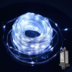 Christmas String Lights with Timer - YASENN 300LED PVC Coated Fairy Lights 98ft