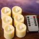 YASENN Rechargeable LED Tealight with Remote (3.8×5CM, Water-Drop Flame, Wavy Rim) – Battery Included– Ideal for Home, Events, Restaurants YASENN Rechargeable LED Tealight with Remote (3.8×5CM, Water-Drop Flame, Wavy Rim) – Battery Included– Ideal for Home, Events, Restaurants