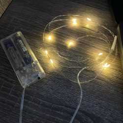 4 Sets 10-LED Copper Wire String Light – Perfect for Festive Decor