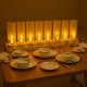 YASENN Rechargeable LED Candle Light Set with Charging Base – 12PCS (Bullet Tip) | Timer Function | Flameless & Reusable | Ideal for Church, Restaurant, Wedding, and Home Decor