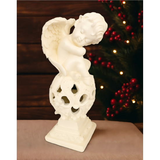 Solar Resin Angel Warm White Solar Battery including Battery AA