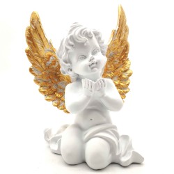 Resin Angel with Gold Wings