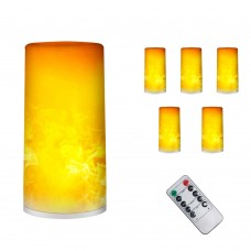 LED Flame Light Battery Powered 6pcs with Remote