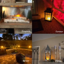 LED Flame Light Battery Powered 6pcs with Remote