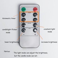 6PCS LED Flame Lights with Remote – Battery Operated | Flickering & Steady Modes | Timer & Dimmable | Indoor/Outdoor Use