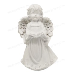 LED Resin Reading Angel Cold White Light