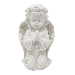 Led Resin Flower Medium Angel Cold White Light 2xAA Battery Compartment