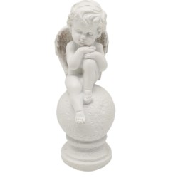 Resin Seat Ball Angel Cold White Light 2xAA Battery Compartment