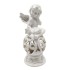 Led Hollow Ball Resin Reading Angel Cold White Light 2xAA Battery Compartment