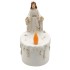 LED Religious Virgin Resin Warm White Light  3XAAA Battery Compartment