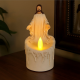 LED Religious Father Resin Warm White Light