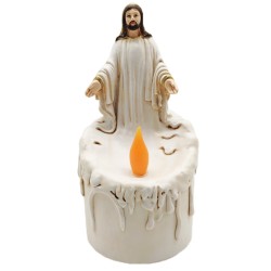 LED Religious Father Resin Warm White Light