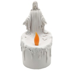 LED Religious Father Resin Warm White Light