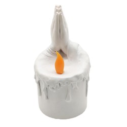 LED Religious Prayer Resin Warm White Light