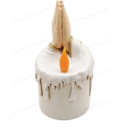 LED Religious Prayer Resin Warm White Light