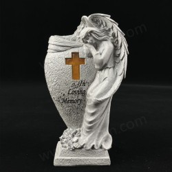 Resin Angel Solar LED Light with Flower Vase