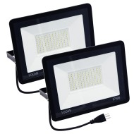 100W LED Flood Light – 11,000LM Super Bright Outdoor Work Light | IP66 Waterproof | Energy-Saving | Wall/Ground Mountable