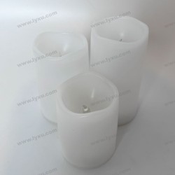 YASENN Wavy-Edge LED Candle Set  Timer– 3PCS